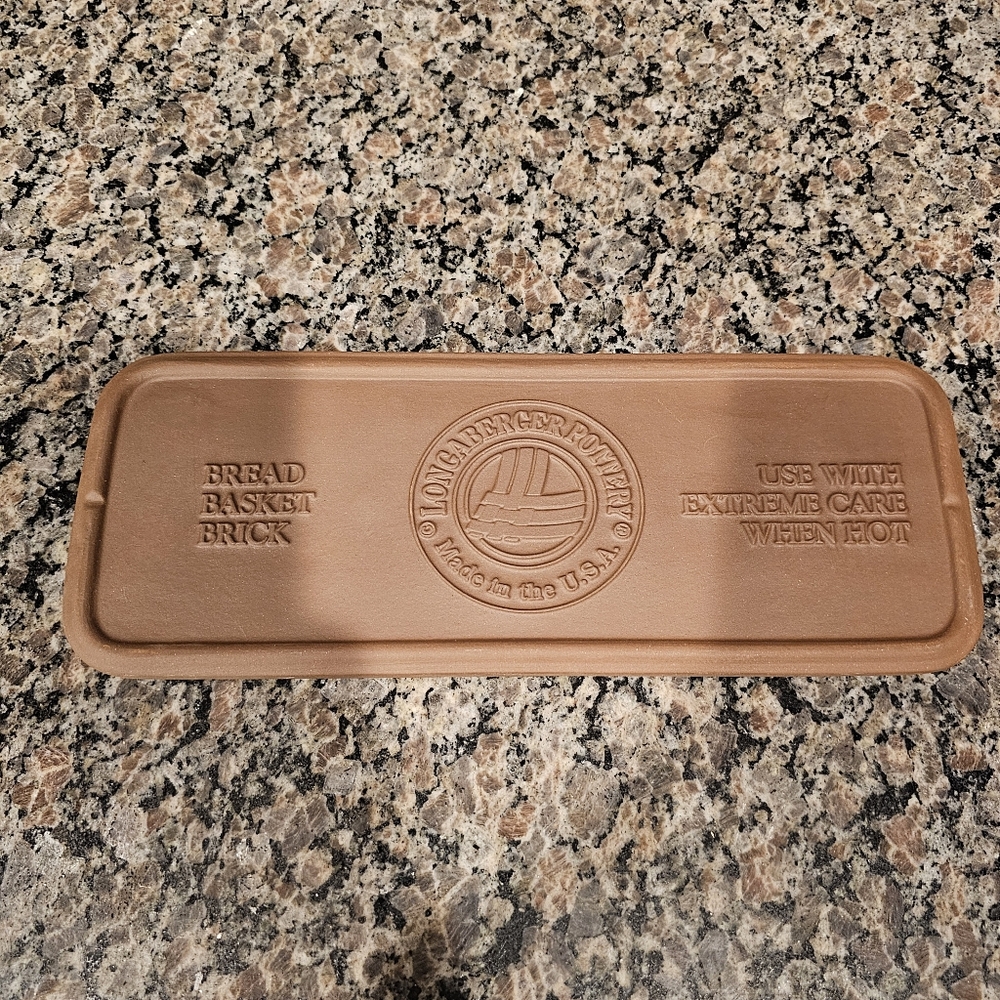 Longaberger Pottery Bread Basket Brick